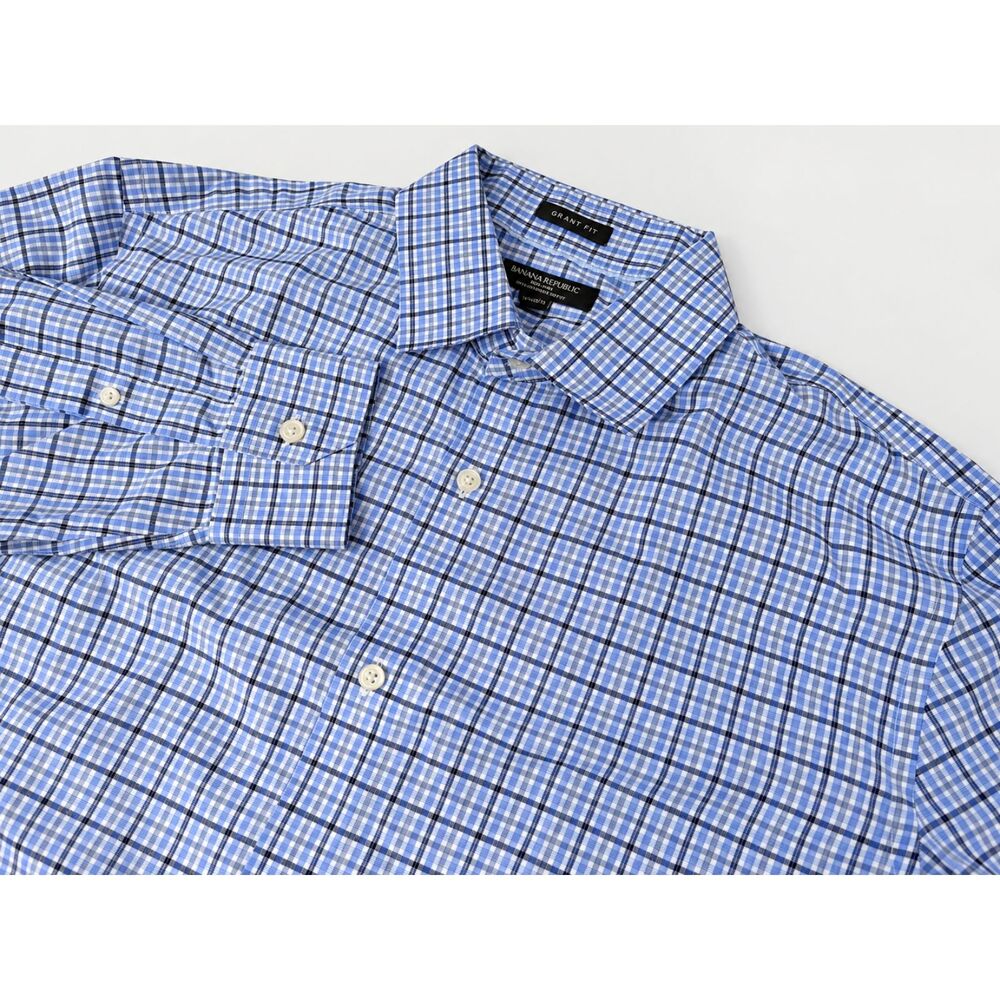 Banana Republic Grant Fit Stretch Oxford Dress Shirt – Men’s Large